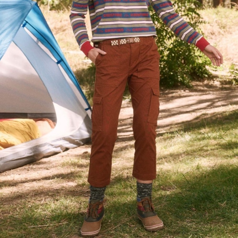 The Great. x Eddie Bauer The Canvas Hike Pants in Rust